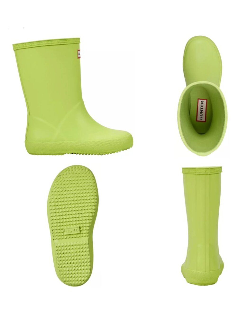 Hunter || Kids First Classic Rain Boots || Lime Green